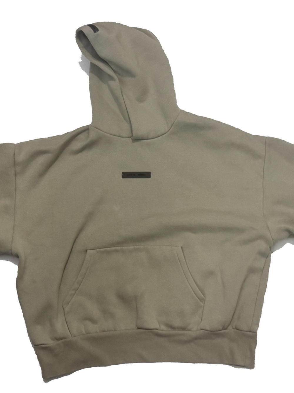 Essentials Men's Olive Crewneck Hoodie in Sage